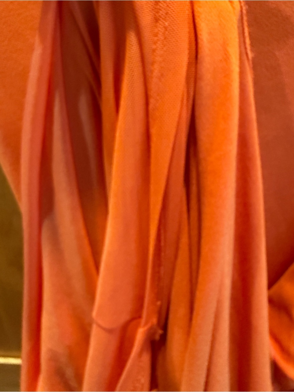 BHLDN One-Shoulder Asymmetric Orange Midi Dress Size Medium - Picture 14 of 16